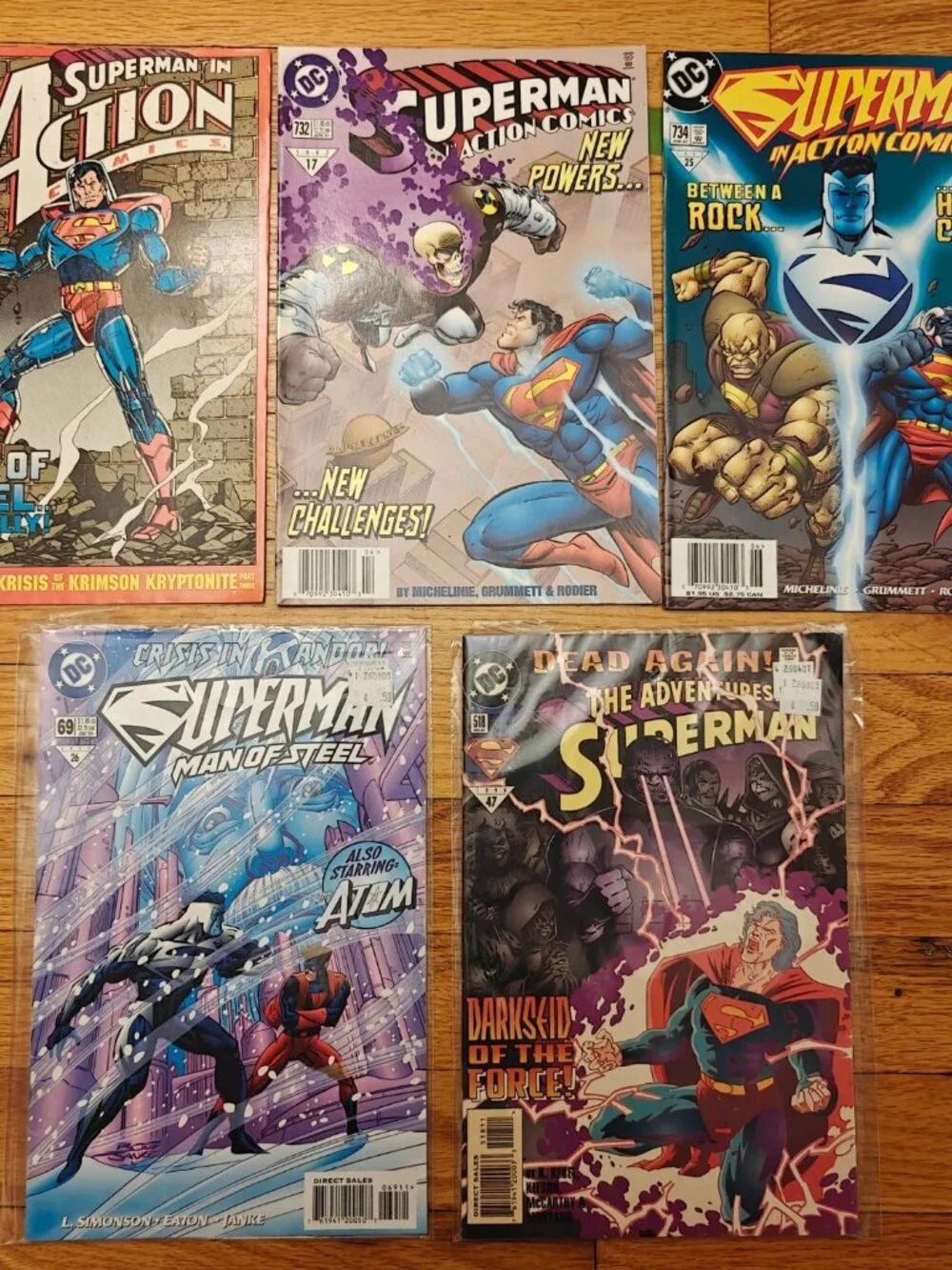 Superman Comics Lot Of 25 Comic Books DC Comics Various Issues Mixed 1990s–2000s